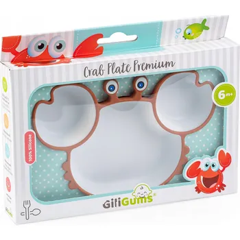 Talíř Talířek GiliGums oranžový silikonový