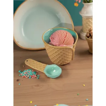 Sklenice Sinsay - Zmrzlinový pohár - zelená - 825FJ-07X - 825FJ-07X-ONE