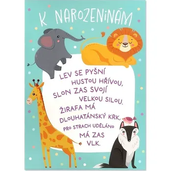 Albi Hrací přání K narozeninám - MÁME RÁDI ZVÍŘATA 6680571