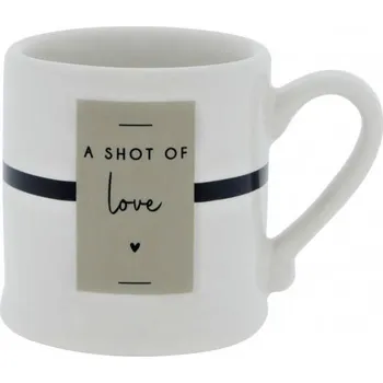 Bastion Collections Hrneček Espresso SHOT OF LOVE in black/titane, 70 ml b300024