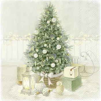 Papírový kapesník ihr Vánoční ubrousky ŠTĚDRÝ VEČER - 33x33cm, 20ks, 3vrstvé v150078