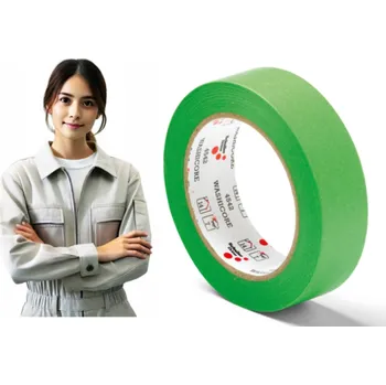 Lepicí páska Papírová maskovací páska 36mm x 50m Schuller WASHI CORE zelená