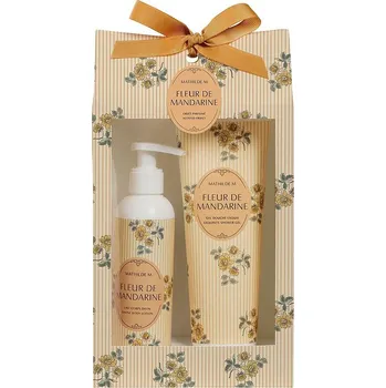 Kosmetická sada Mathilde M. - FLEUR DE MANDARINE, dárková sada péče o tělo, 2x 250ml m770023