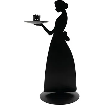 Svícen Bastion Collections Svícen LADY BLACK, kov, 32x17cm b480065