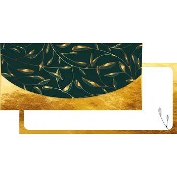 Obálka Alvarak Dárková obálka na peníze a poukázky 22555 - zlaté listy 6690109