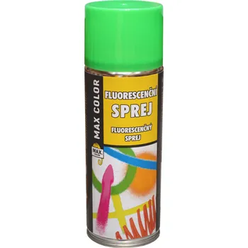 Barva ve spreji Max Color fluorescenční barva ve spreji, zelená, 400 ml