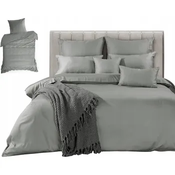 Povlečení Sada Povlečení 140x200 ELEGANTE Ocelová Eurofirany Eva Minge saténová