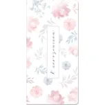 Ditipo Přání s kapsou na peníze - K narozeninám, květinová 10x20cm 6690127