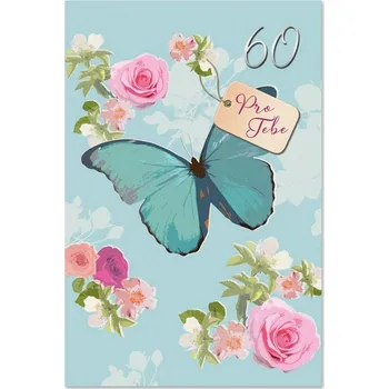 Ditipo Blahopřání - K VÝROČÍ 60.tiny (motýl) 6890399