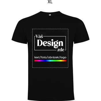 Pánská móda FOTODÁRKY: Foto-tričko ČERNÉ pánské - XL 6710271