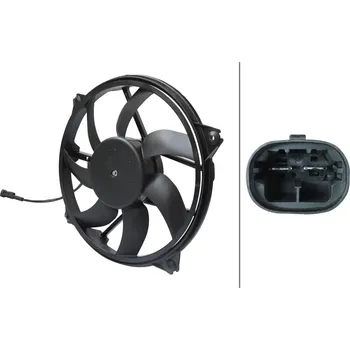 Chladič motoru Větrák, chlazení motoru HELLA 8EW 366 420-001