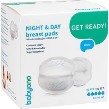 Těhotenské spodní prádlo BabyOno Vložky do podprsenky Ultra absorbční 40 ks