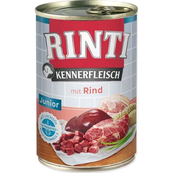 Krmivo pro psa Konzerva Rinti Kennerfleisch Junior hovězí 400g-KARTON