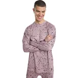 burton Pánské termoprádlo - tričko midweight crew elderberry spatter