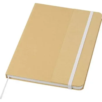 Zápisník Nelida zápisník z recyklované lepenky formátu A5 s pevnou obálkou - Bílá