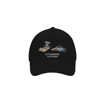 Kšiltovka Bastard Co tě nezabije kšiltovka baseballka Black
