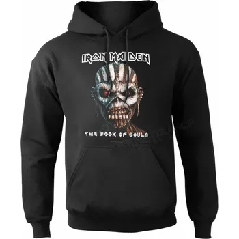 Pánská mikina mikina s kapucí pánské Iron Maiden - Book Of Souls - ROCK OFF - IMHOOD03MB - L
