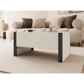 Konferenční stolek Konferenční stolek LUNET - kašmír / kašmír + černý