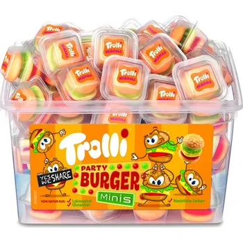 Cukrovinka Výhodná cena Trolli Mini Burger 10 g (1ks)