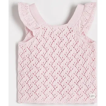 Reserved - Ažurová halenka - pastelově růžová - 3884S-03X - 3884S-03X-68