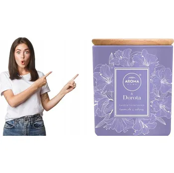 Svíčka Tradiční parafínová svíčka Levandule s citronem Aroma Home & Dorota 1 ks