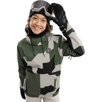 SIROKO Dámská snowboardová bunda W1-W Corbet 2XS KAŠTANOVÁ|ZELENÁ