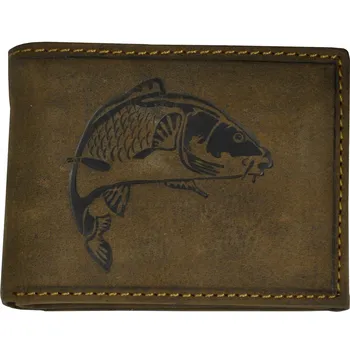 Peněženka GREEN DEED peněženka z pravé nubukové kůže hnědá - muž