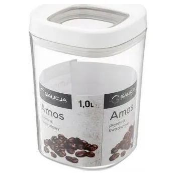 Dóza na potraviny NÁDOBA NA POTRAVINY S TĚSNĚNÍM AMOS 1L bílá