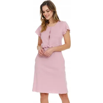 Dámská noční košile Noční košile Doctor Nap košile přiléhavý krátký rukáv, nad kolena, velikost XL