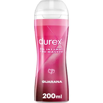 Lubrikační gel Intimní gel Durex Masážní Lubrikační Gel Guarana 200 ml