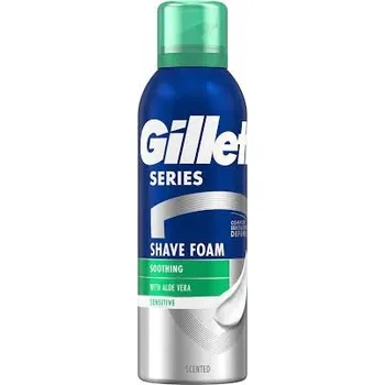 Gillette Series Zklidňující pěna na holení s aloe vera 200 ml