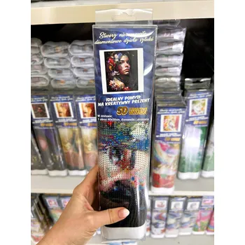 Obraz Diamantová Výšivka Žena Dívka Květiny Diamond Painting Mozaika Sada 5D