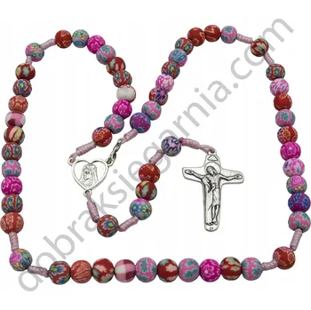 Růženec Růženec Fimo z Medžugorje - růžové provedení