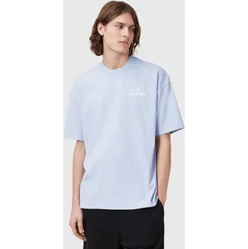 Pánské tričko Bavlněné tričko AllSaints SOLEIL M051PC modrá 05X, vel. L