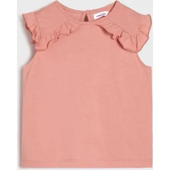 Dívčí oblečení Sinsay - Tričko s krátkým rukávem - růžová - 197DJ-38X - 197DJ-38X-74