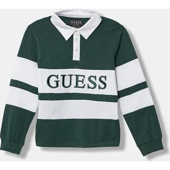 Chlapecké tričko Dětská bavlněná polokošile Guess L6RP04.KCNQ4.PPY2 zelená 96X, vel. 158-166