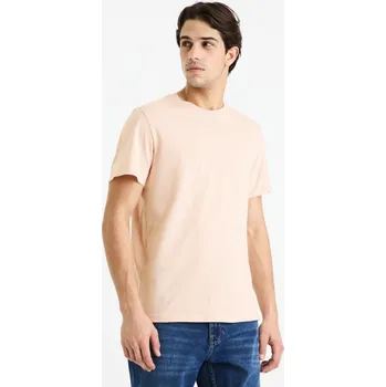 Pánské oblečení Celio Bavlněné tričko Tebase - Pánské Celio růžová 2666527