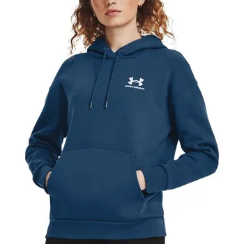 Dámské oblečení Mikina s kapucí Under Armour Essential Fleece Hoodie-BLU 1373033-426 Velikost L