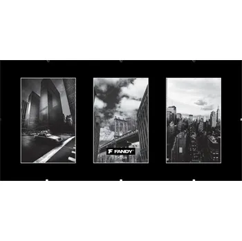 Rám na obraz Clip rám FANDY průhledný plast 3x 10x15 cm, galerie c030018