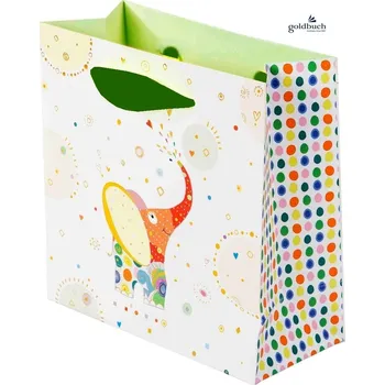 Dárková taška Dárková taška M 46439 Goldbuch ELEPHANT slon, 18 x 18 x 8 cm 7860121