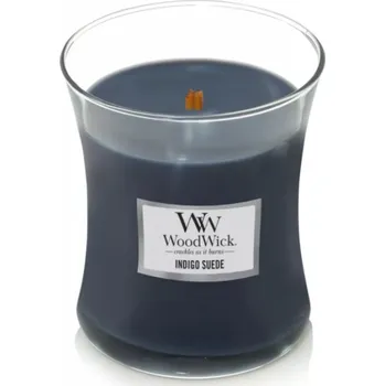 Svíčka Vonná svíčka WoodWick INDIGO SUEDE střední 275g w020076
