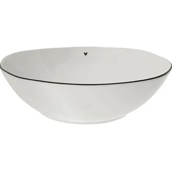 Bastion Collections Velká salátová mísa HEART in black, 27x8cm b330063