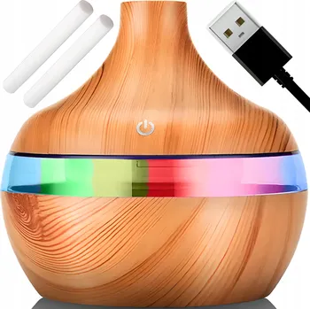 Vzduchotechnika Zvlhčovač vzduchu difuzér vůně aromaterapie noční lampa ionizace