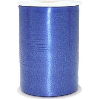 Stuha Ozdobná stuha vánoční - modrá / 500m