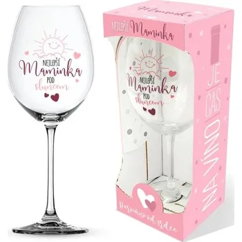 Sklenice Nekupto DC7 Sklenka na víno NEJLEPŠÍ MAMINKA d080035
