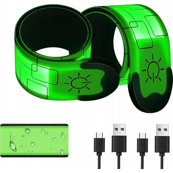 LED samozaciskovací reflexní pásky na ruku/paži – ideální pro SENIORY