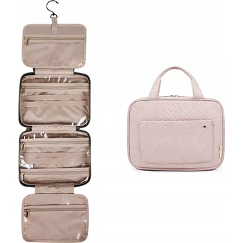 Kosmetická taška BAGSMART Cestovní Kosmetická Taška Dámská Průhledná Růžová
