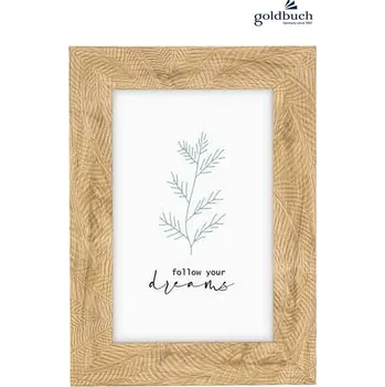 Rám na obraz Rám plastový 15x20cm Goldbuch FLORINA, světle hnědý s aplikací r040134