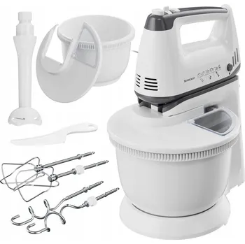 SilverCrest Kitchen Tools ruční mixér s mísou SHMS 300 D2, 300 W - bílý