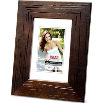 Rám na obraz Rámeček dřevěný 13x18 Icar DRL A 4 tmavě hnědý r030114